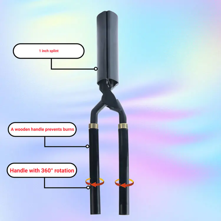 Double Crimper Curling Iron Kompor Kit